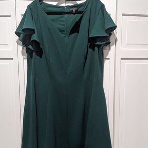 Green Fit and Flare Dress